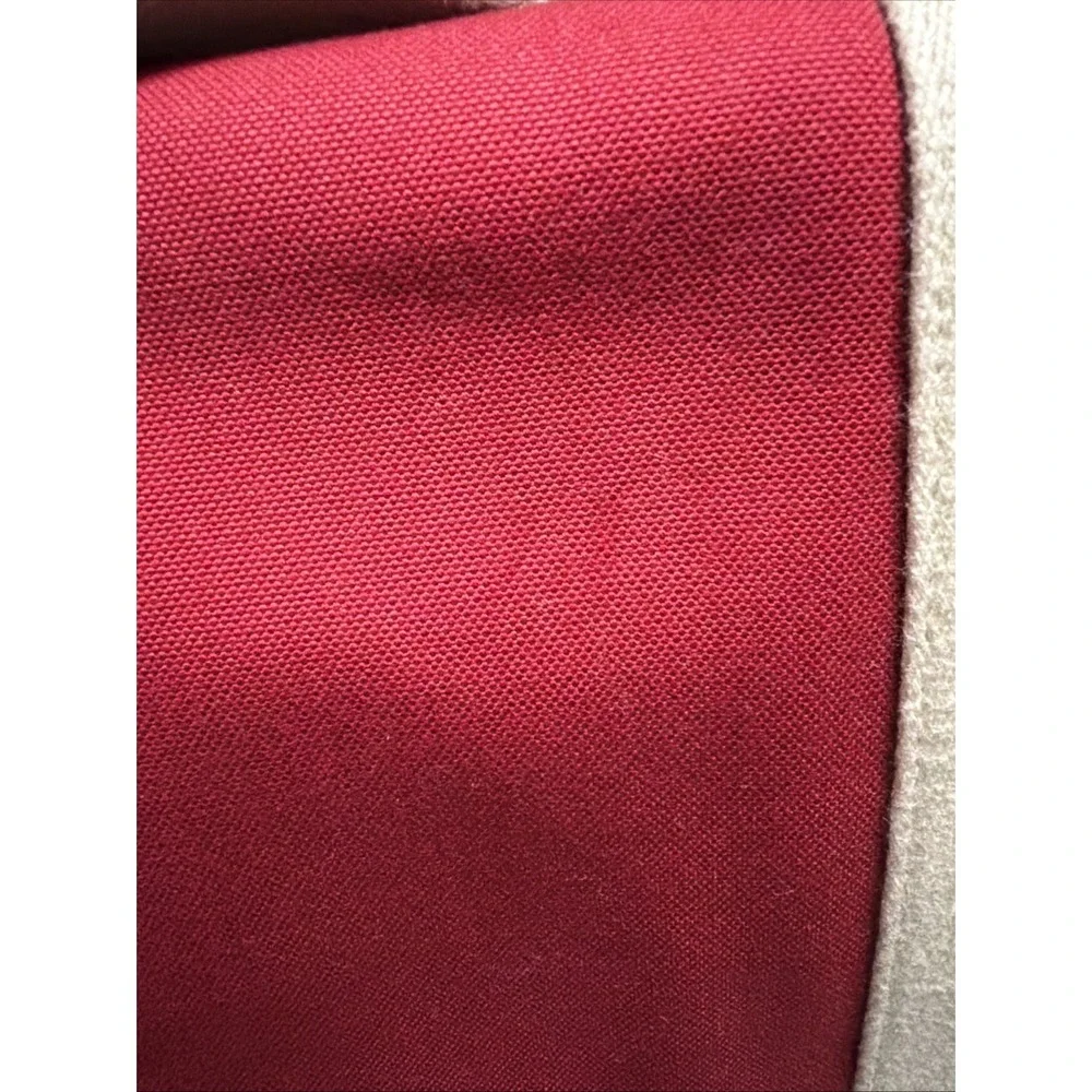 COACH Voyager Red & Tan Canvas‎ /Leather Messenger Laptop Bag School Work Travel
